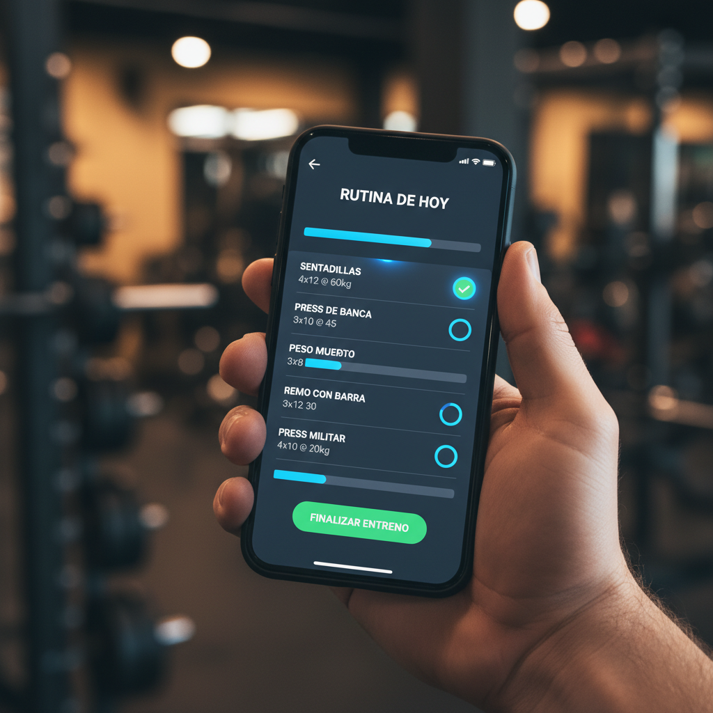 Routine view in the Better Gym app
